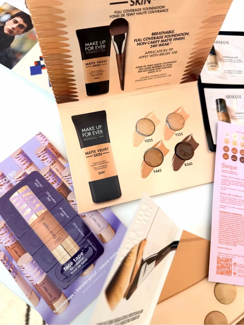 11 pc High End Foundation Samples